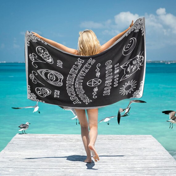 Black beach on sale towels oversized