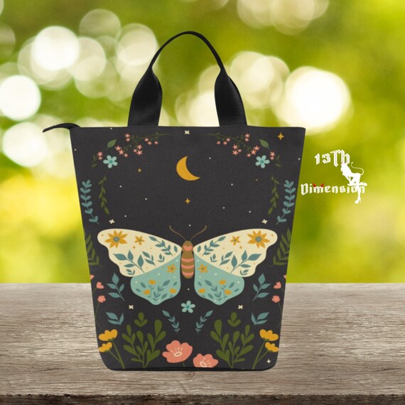 Butterfly Lunch Bag Cottagecore Lunch Bag Butterfly 