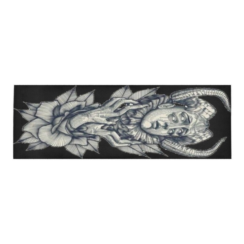 Occult Devil Demon Area Rug Goth Home Decor Gothic Bedroom - Etsy