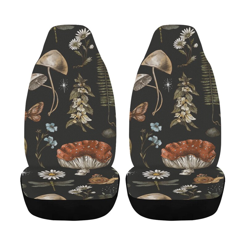 Celestial Mushroom Forest Car Seat Covers Car Accessories Dark Etsy