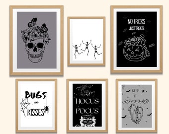 Halloween Bundle | Printable Wall Art | Digital Download | Halloween Decor | Halloween Printable Wall Art | Spooky Decor