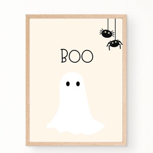 Ghost Wall Art | Halloween | Boo | Printable Wall Art | Digital Download | Halloween Decor | Halloween Printable Wall Art | Spooky Decor
