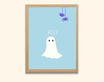 Ghost Boo Printable | Halloween | Boo Printable | Printable Wall Art | Digital Download | Halloween Decor | Halloween Printable Wall Art |