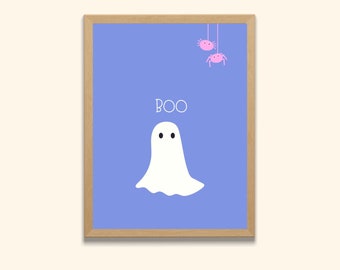 Ghost Boo Printable | Halloween | Boo Printable | Printable Wall Art | Digital Download | Halloween Decor | Halloween Printable Wall Art |