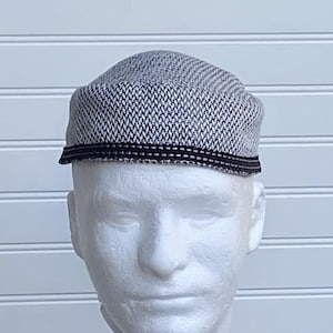 Men’s Biblical Costume Turban Cap, Natural, Grey & Navy Blue great for Christmas/Easter Drama/Passion Play