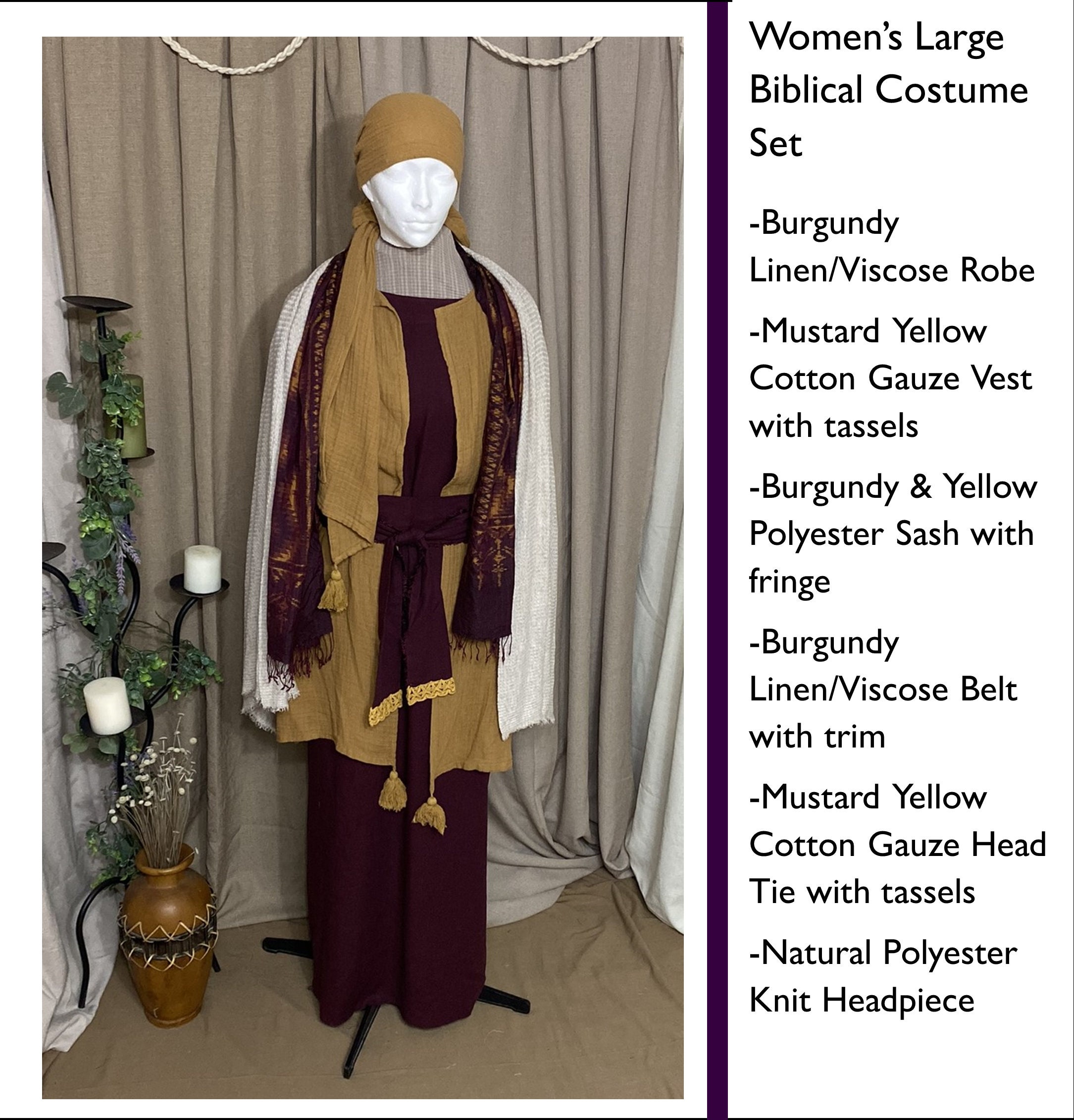 Natural Linen Viscose Robe Natural Linen Viscose Robe