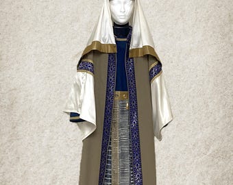 Handcrafted Boys Large Biblical Costume – Blue, Tan & Gold