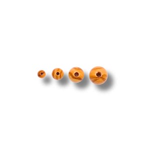 Round Olive Wood Beads For Jewelry And Necklaces And Bracelets