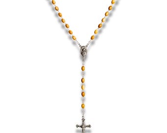 Maria Olive Wood Rosary