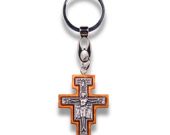 San Damiano Crucifix Keychain