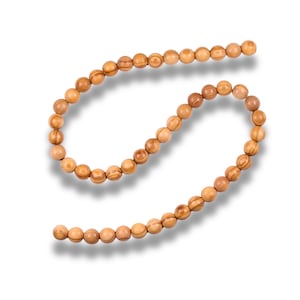 Round Olive Wood Beads image 5