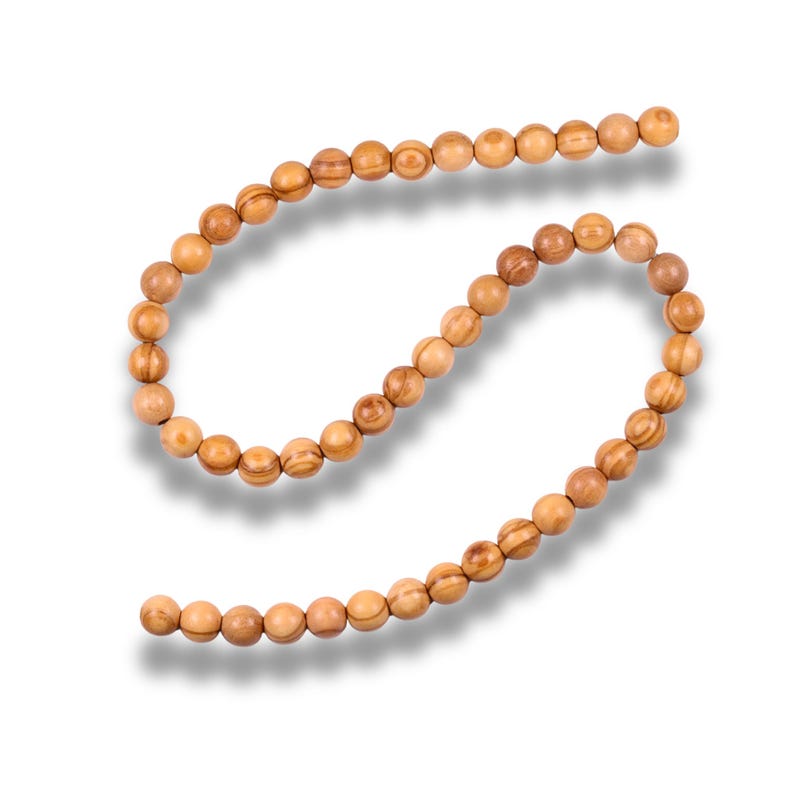 Round Olive Wood Beads image 5