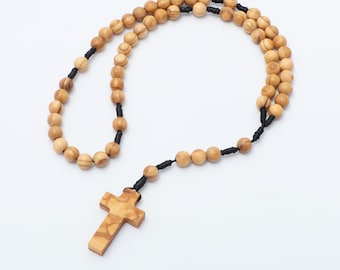 Olive Wood Prayer Rosary - 8mm Beads