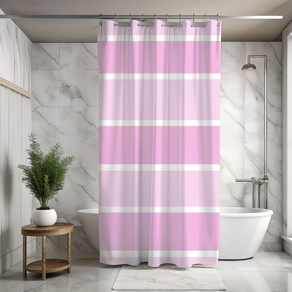 Pink Shower Curtains Vintage Pink Room Decor Shabby Chic Shower Curtains Curtain Shower Curtain Unique Decor Bathroom Decor