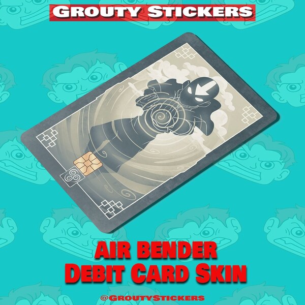 Air | Earth | Water | Fire Bender Credit Card Skin | Card sticker | Debit | Credit Card Skin