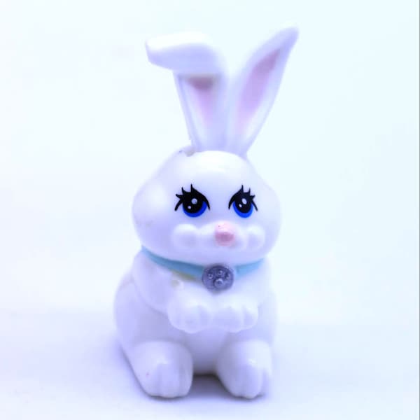 Vintage Littlest Pet Shop White Bashful Bunny Rabbit 1992