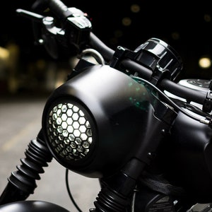 Indian Scout Bobber Headlight Cover - Honeycomb