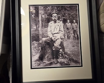 The last known photograph of Tsar Nicholas II prior his execution by the Bolsheviks