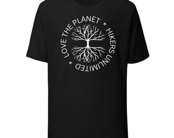 Love the Planet White Unisex T-Shirt | Eco-Friendly Nature Graphic Tee | Sustainable Apparel