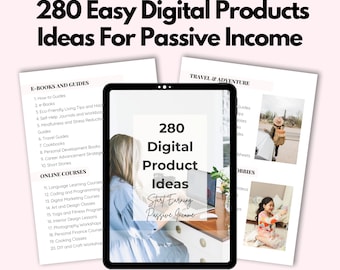 280 Digital Product Ideas To Sell On Etsy | Digital Product | Etsy Selling Guide | Passive Income | Digital Downloads.