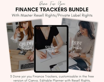 Pacote de Planilhas Financeiras Editáveis: Modelos de Planejamento Orçamentário do Canva (Download Digital PLR/MRR)