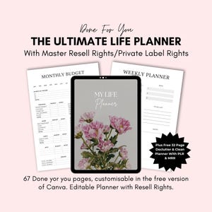 Master Resell Rights Self Improvement Guide: Ultimate Life Planner | MRR PLR Digital Products for Personal Development & Passive Income.