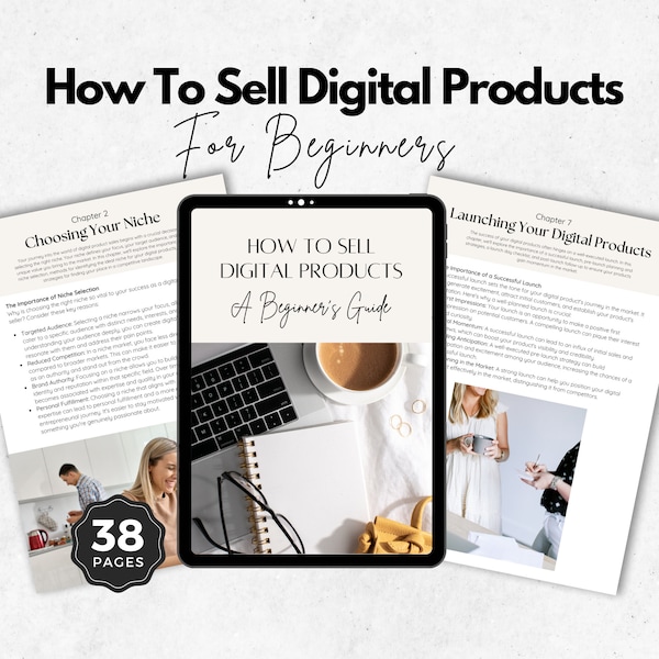 Guía para principiantes sobre la venta de productos digitales / Cómo vender productos digitales en las redes sociales / Ingresos pasivos / Guía práctica.