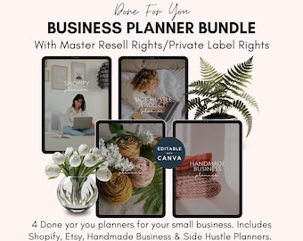 Small Business Planners MRR | PLR Templates for Business Success | Digital Marketing | Etsy, Shopify & Side Hustle Planners | Business Tools