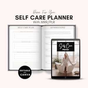 Self Care Planner with Master Resell Rights and Private Label Rights | Self Love Journal | Healthy Boundaries | PLR MRR Digital Products.