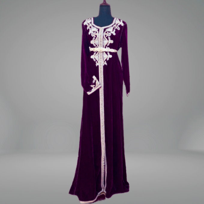 Kaftan velour violet France