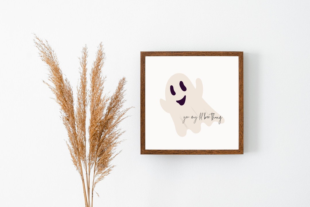 You My Lil Boo Thang | Halloween Decor | Funny Quotes | Digital Print ...
