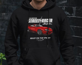 Sudadera con capucha Toyota Supra MKIV Beast On The Street Car / Sudadera con capucha para entusiastas de los automóviles, sudadera con capucha JDM, regalo para amantes de los automóviles, sudadera con capucha para amantes de los automóviles, ropa JDM
