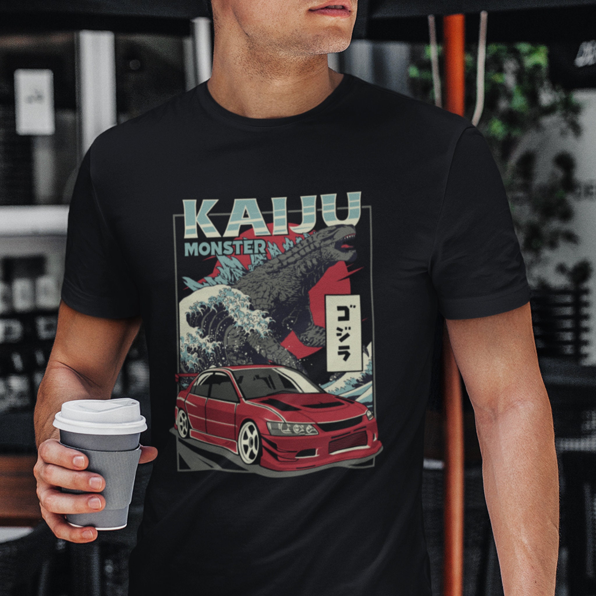 Mitsubishi Lancer Evolution Kaiju Car T-shirt | JDM Shirt, Car 