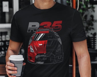 Nissan Skyline GTR R35 LB Car T-Shirt | Race Car Shirt, JDM Shirt, Car Enthusiast Tee, Japanese Car Tee, Car Guy Gift, Gift For Boyfriend