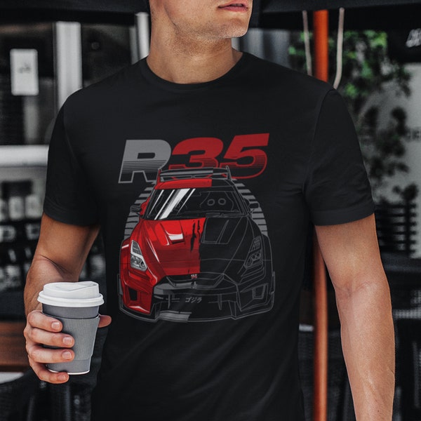 Nissan Skyline GTR R35 LB Car T-Shirt | Race Car Shirt, JDM Shirt, Car Enthusiast Tee, Japanese Car Tee, Car Guy Gift, Gift For Boyfriend