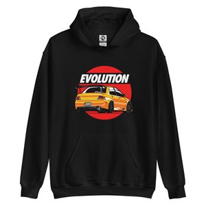 Mitsubishi Lancer Evo 8 Car Hoodie | JDM Hoodie, Japanese Car, Car Clothing, Car Enthusiast Sweatshirt, Gift For Car Guys, Car Lover Hoodie
