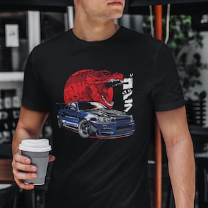 Nissan Skyline GTR R34 Godzilla Car T-Shirt | Car Enthusiast Tee, JDM Shirt, Japanese Car, Car Lover Shirt, JDM Clothing, Gift For Car Guys
