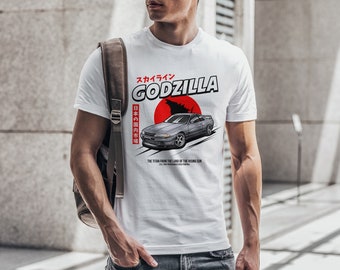 Camiseta de coche Nissan Skyline GTR R32 Godzilla / Ropa JDM, camiseta de aficionado a los coches, camiseta JDM, camiseta para entusiastas de los coches, camiseta para amantes de los coches, regalo para aficionados a los coches