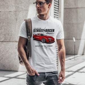 Toyota Supra MKIV Beast On The Street Car T-Shirt | Car Guy Shirt, JDM Clothing, Car Lover Shirt, JDM Shirt, Gift For Car Guys, Car Clothing