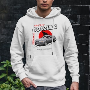 Nissan Skyline GTR R32 Godzilla Car Hoodie | Car Enthusiast Sweatshirt, Car Lover Hoodie, Gift For Car Guys, JDM Clothing, JDM Hoodie