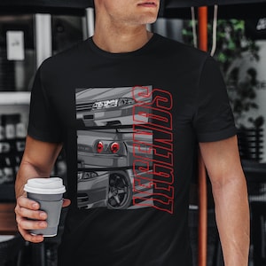 Nissan Skyline GTR R32 Legends Car T-Shirt | JDM Shirt, Car Lover Shirt, JDM Clothing, Car Enthusiast Tee, Car Streetwear, Gift For Car Guys