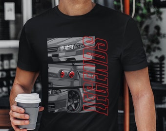 Nissan Skyline GTR R32 Legends Car T-Shirt | JDM Shirt, Car Lover Shirt, JDM Clothing, Car Enthusiast Tee, Car Streetwear, Gift For Car Guys