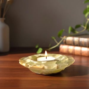 Zeldzame vintage groene onyx stenen schildpad theelichthouder handgesneden decor collectible xmas verjaardagscadeau voor haar hem vrouw vriendin moeder