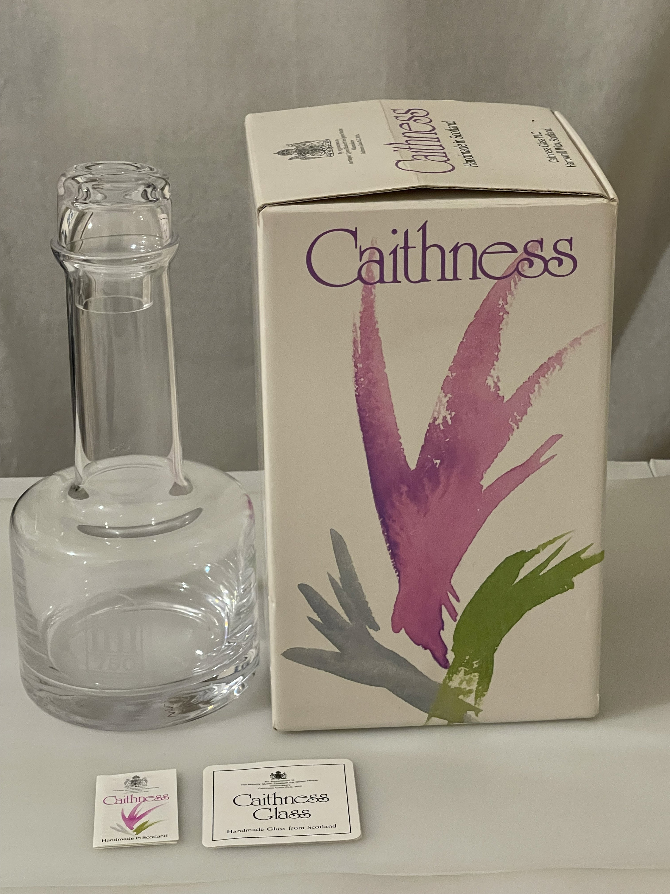 Vintage Caithness Decanter Clear Glass Morven Decanter Etsy