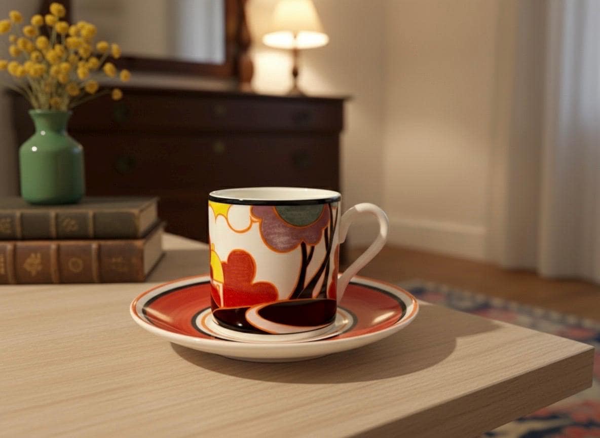 Clarice Cliff Coffee Set - Etsy UK