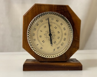 Vintage French Wooden Thermometer Weather Instrument Desk Décor Housewarming  Collectable Birthday Gift Idea 4 Him, Dad, Husband, Boyfriend