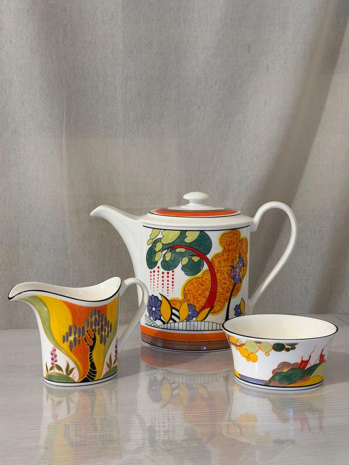 Clarice Cliff Coffee Set - Etsy