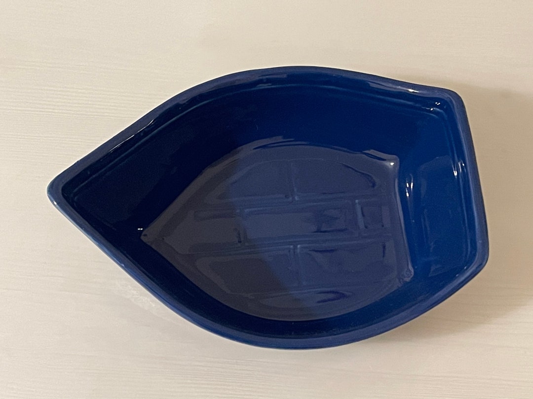 Vintage Appolia France Boat Shaped Serving Dish, Coastal, Nautical