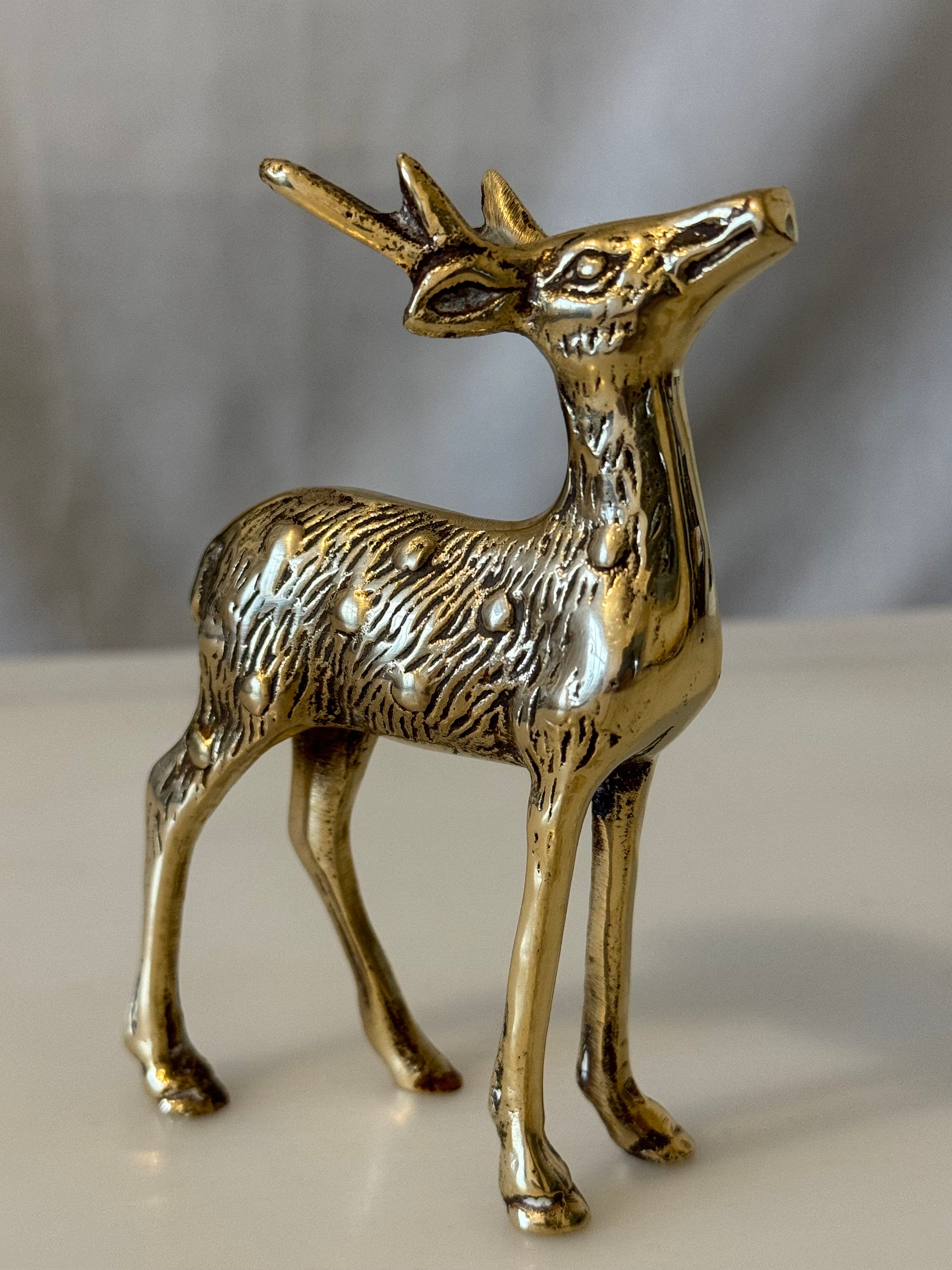 Brass Deer Figurines -  Sweden