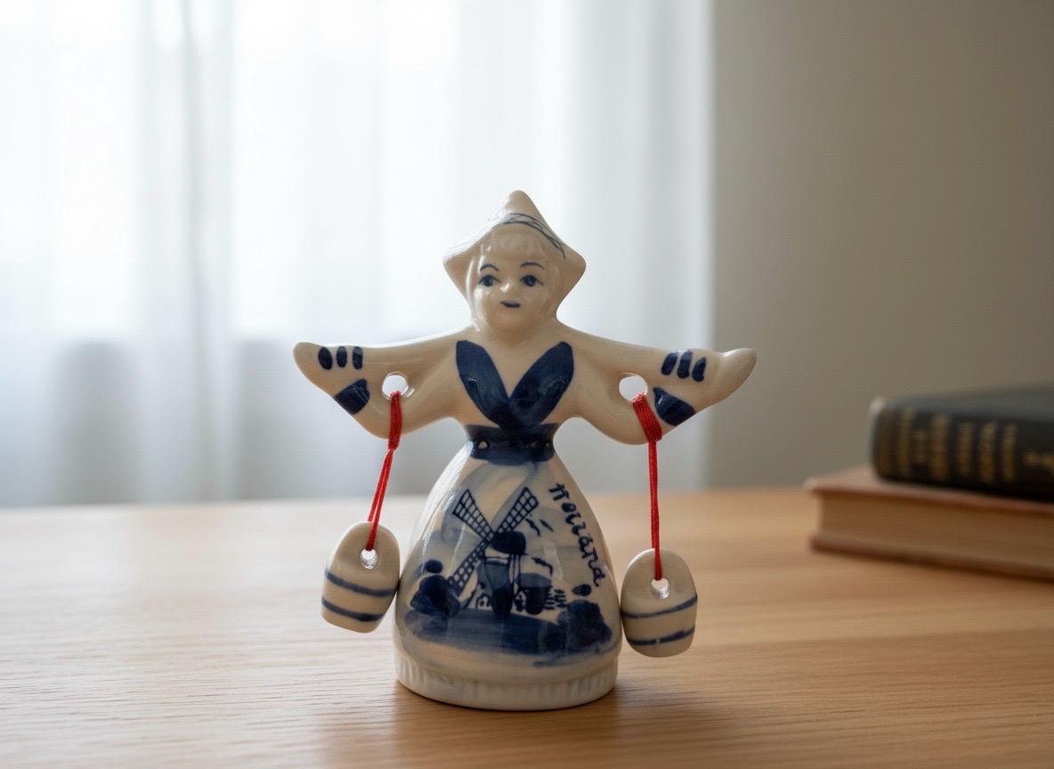 オランダ　デルフト フィギュリン　陶器　置物　　ハンドペイント　美品 オランダ デルフト フィギュリン 陶器 置物 ハンドペイント 【公式通販】